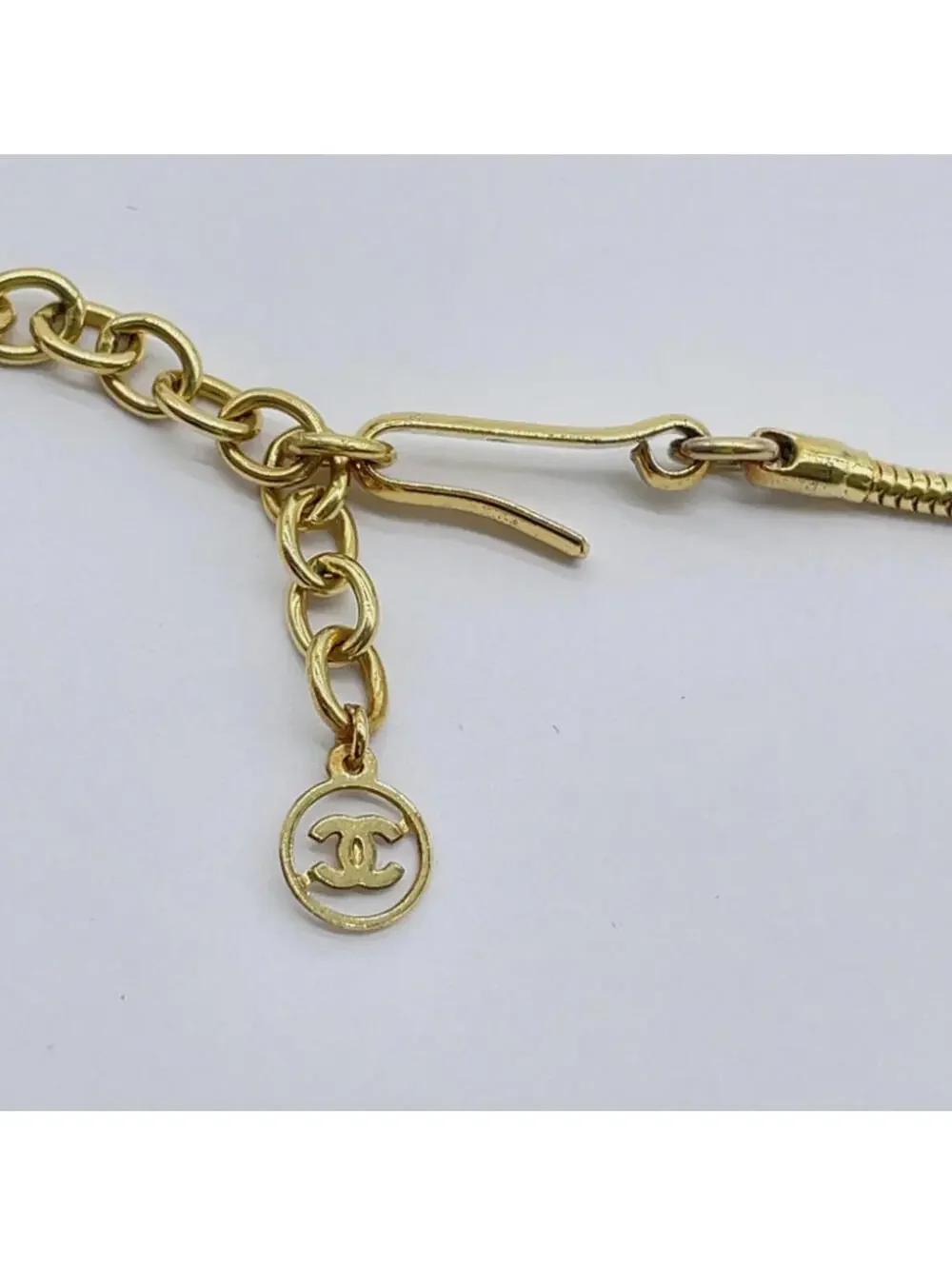 Authentic CHANEL Red Cube Necklace With Box Coco Mark Gold Logo